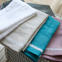 Pure Linen Pillow Towel Natural Comfort Breathable SWEAT FRANCE IMPORTED PURE COLOR FULL NUMB PILLOW CLOTH SINGLE ONLY