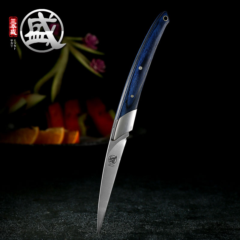 Japan Triple Bento Sheng Portable Food Engraving Knife Main Knife Folding Fruit Carving Flower Knife Kitchen chefs Water fruit tray knives
