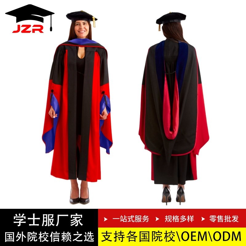 美国斯坦福大学 毕业博士袍欧美大学生毕业学士服硕士学位服套装