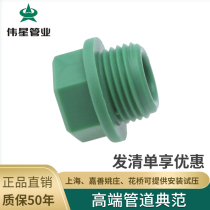  Weixing pipe industry 4 points PPR hot and cold water pipe Water pipe fittings stuffy head accessories 1 2 wire plug plug 20