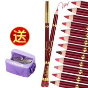 Lip bút chì môi lip liner mỹ phẩm không thấm nước môi vẽ một bộ đầy đủ công cụ chính hãng cung cấp - Bút chì môi / môi lót