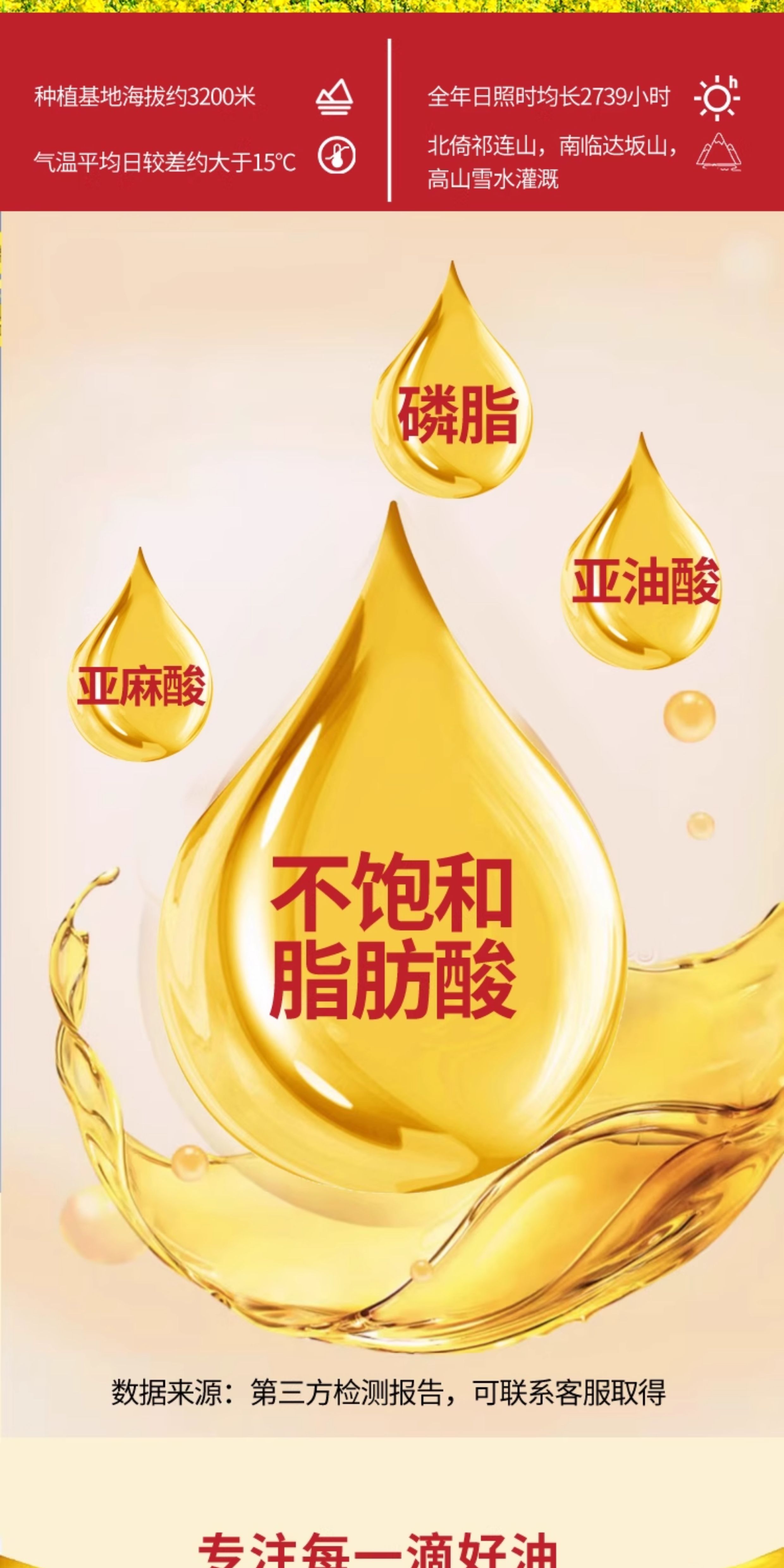 安享好物 安享A级菜籽油-长安花小榨菜籽油 行标 