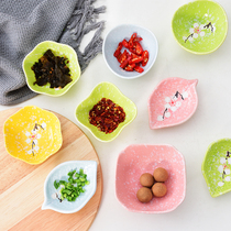 Japanese small saucer ceramic home creative bone saucer mini seasoned saucer sauce saucer seasoning dish dish dish