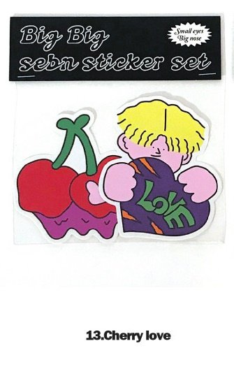 Monthly stationery Korean original jjubang-gu hand-painted stickers hand-held mobile phone DIY decoration ins hip-hop style