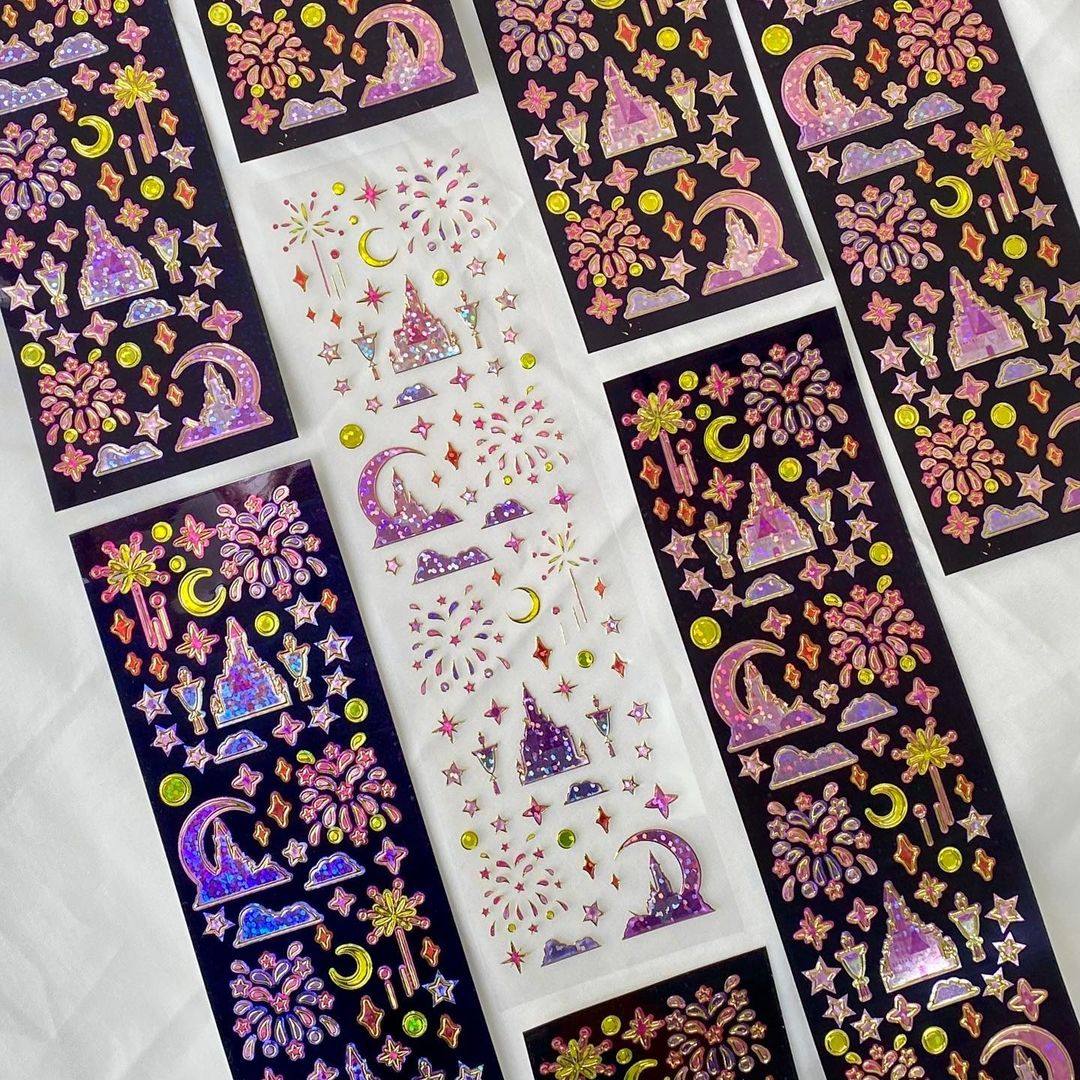 Monthly stationery Korea meutty 2 series mobile phone DIY decoration ins sticker hand account