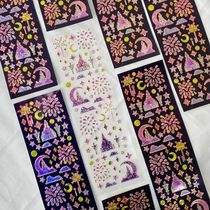 Monthly stationery South Korea meuty 2 Series phones DIY Decorations Sticker Hand Bill