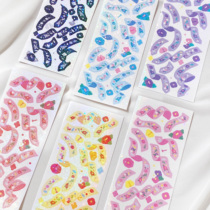 Monthly stationery toppikok mobile phone decorations in Korean sticker original