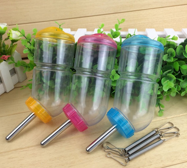 Spring Steel Ball Prevention Water Bottle Kettle Rabbit Rabbit Guinea Pigs Dragon Cat 150 Ml To 500 Ml Random Color