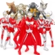 Six Ultraman+четыре пакета семейного семейного пакета Monster
