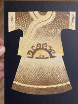 Intangible cultural heritage Hezhen fish skin painting robes decorative paintings handicrafts gift ornaments