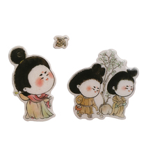 Shaanxi History Museum Tang Niu Refrigerator Sticker Magnetic Paste Culture Creativity Katong People Things China Wind Family Residence Ornaments