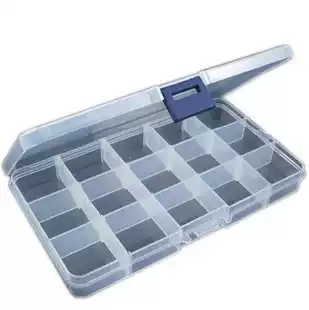 Transparent plastic storage box for easy placement of chip electronic components small accessories screw box material box