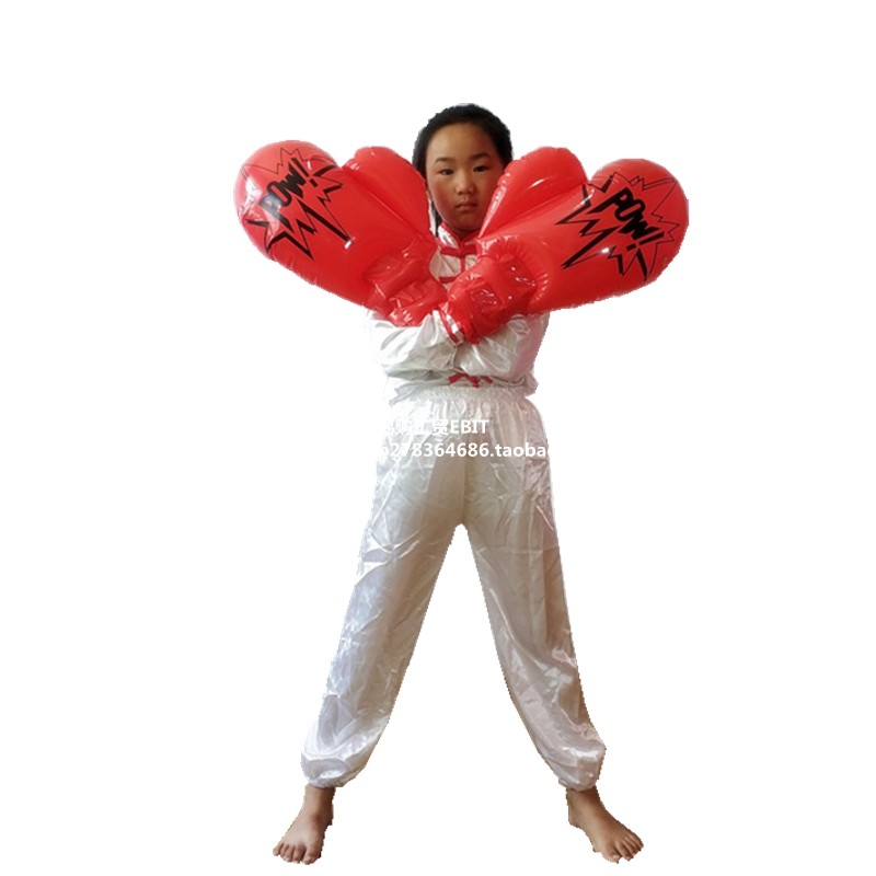 Plastic inflatable boxing gloves adult toy sandbag fight training Cosplay performance stage props