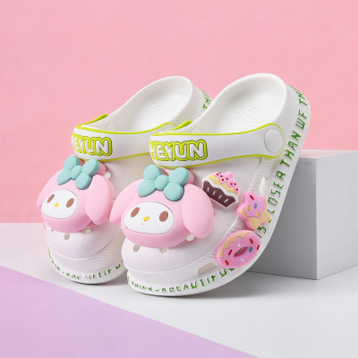 Melody Girls' Clogs Children's Slippers Summer New Model Kids' Summer Non-Slip Girls' Indoor Princess Style — 1