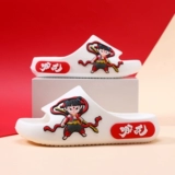 Летние тапочки для мальчиков, нескользящие детские слайдеры, мягкая подошва, семейный стиль