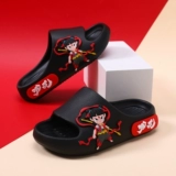 Летние тапочки для мальчиков, нескользящие детские слайдеры, мягкая подошва, семейный стиль