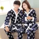 Mùa thu và mùa đông vài bộ đồ ngủ flannel đệm đồ ngủ phụ nữ nhung san hô hoạt hình dài tay nam phục vụ nhà