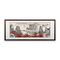 New Chinese style Suzhou embroidery boutique landscape painting for living room finished hanging painting embroidery painting large high-end gift for foreign friends