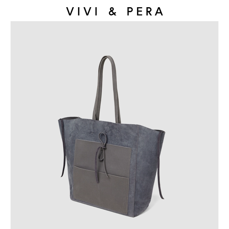 VIVI & PERA / Vivipera retro đơn giản túi tote túi mua sắm túi tote túi đi làm của phụ nữ đeo vai - Túi xách nữ