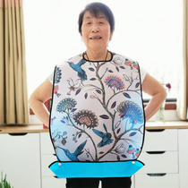 Elderly meal Dining Hood for a pocket Saliva Towel Adult Solid Bib Hood Pocket waterproof and increasing the number of old peoples saliva