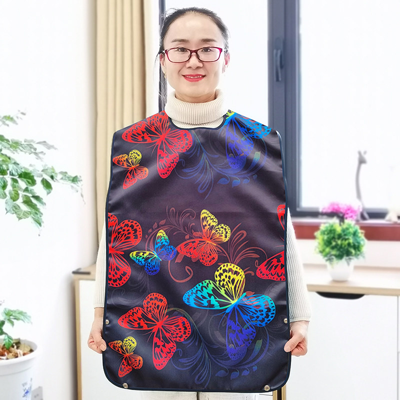 Bibs for the elderly to eat with waterproof saliva towel bib for adults plus size oil-proof and anti-fouling elderly food bib