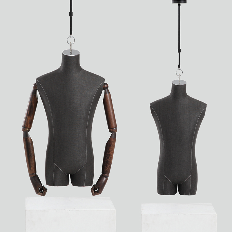 Clothing Shop Pendant Mold Model Frame Half Body Stand Shop Window Show Shelf Dummy Body Model Props Women Flex-Taobao