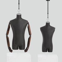 Clothing store hanging model frame half-length window display stand fake mannequin props female telescopic