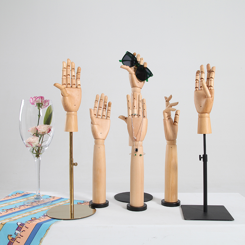 Hand model props women's clothing store hanging jewelry bags jewelry window display display rack mechanical hand model
