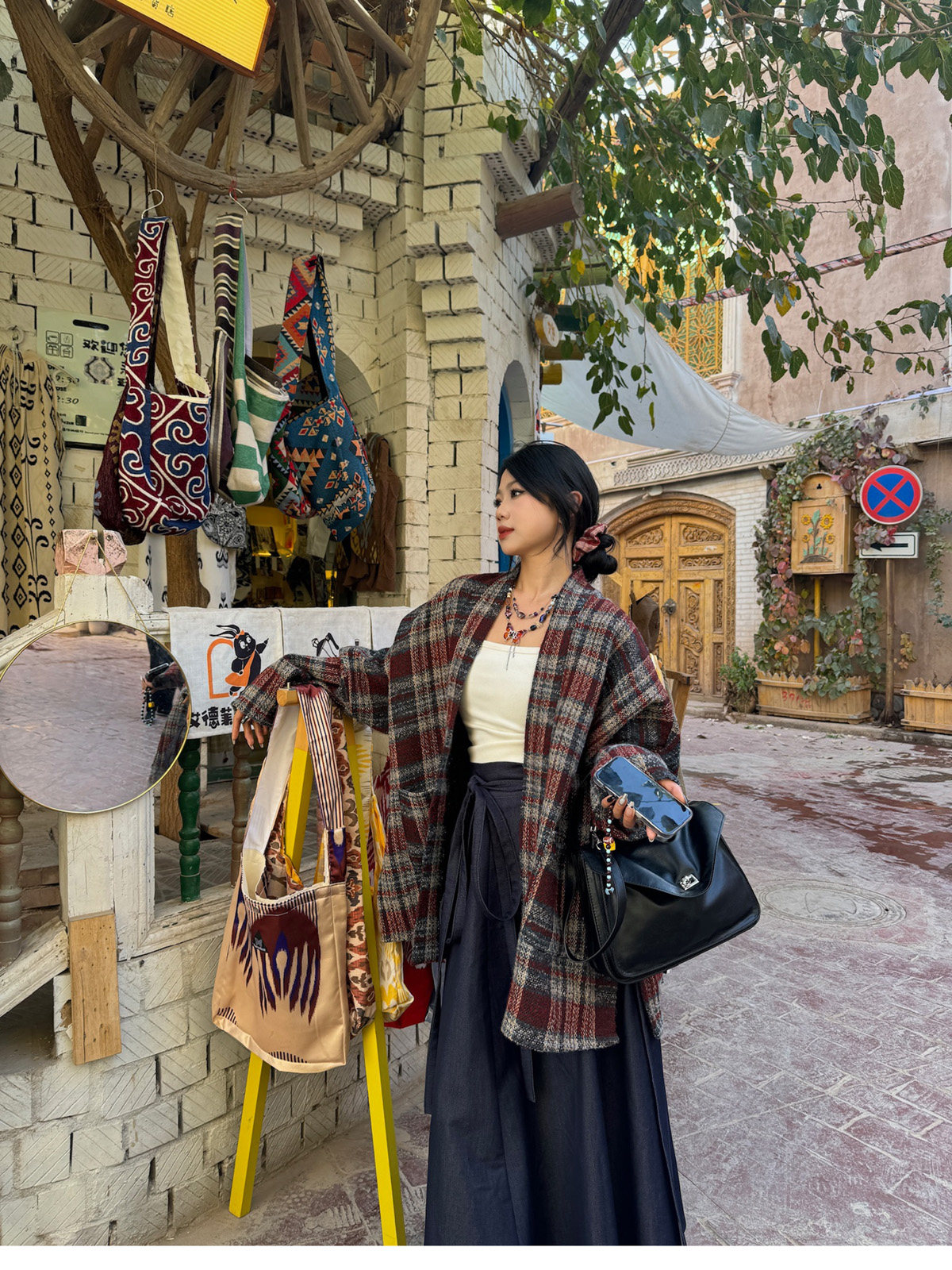 китайский костюм 梦唐记时光线条大码汉服胖mm改良高端加肥加大秋冬飞机袖八破裙