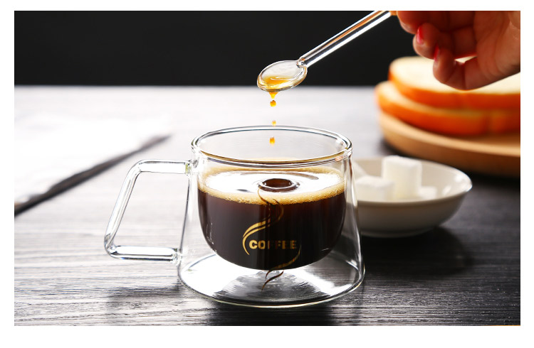 Làm bằng tay khuấy thìa thìa thủy tinh chịu nhiệt thẳng muỗng lớn muỗng đường gia vị jar muỗng cà phê muỗng trà muỗng - Cà phê phin cà phê inox