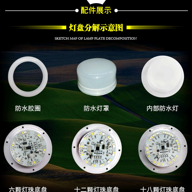 Đèn LED thanh đơn giản, bàn tròn mua sắm tại nhà - Giải trí / Bar / KTV