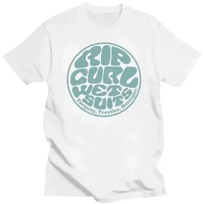 Лето мужчин St футболки RIP curl принт мода хлопок короткий SL