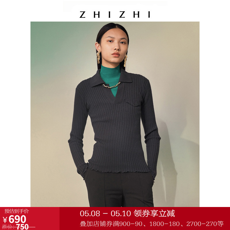 To know ZHIZHI's jade fur coat early autumn new women's dress 2021 Body Wool Cashmere Knitwear Green