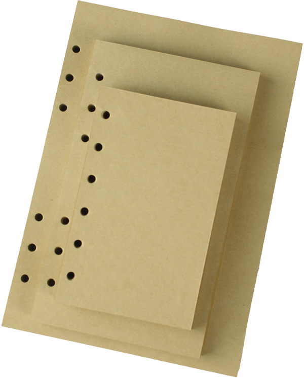 Large-capacity pure wood pulp kraft paper business notebook loose-leaf core A5 A6 A7 inner core 6-hole notepad page
