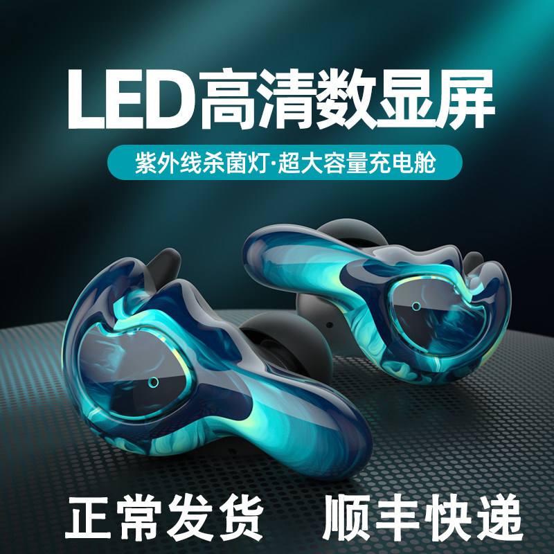 Eminey Wireless Bluetooth Headphones Binaural Pair of In-ear Sports Overweight Bass Apple Android Universal New