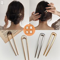 Hair Hairpin Rod Temperament of u-type disc hair Hair Style Mom Card Card Accessories Refined High-end 2021 New Hairstyle Styling