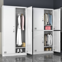 Steel locker iron cabinet employee locker dormitory bag storage cabinet shoe cabinet four-door nine-door dressing storage cabinet