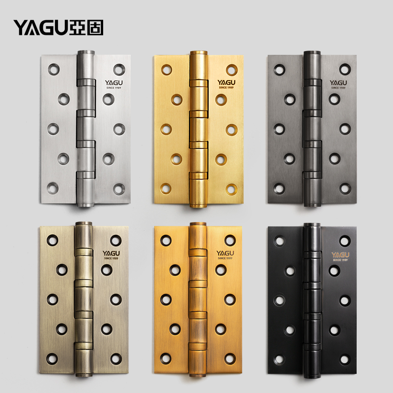 Sub-solid 5 inch flat open hinge room inner door hinged stainless steel hinge thickened bearing hinge silencing static sound single sheet