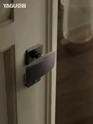 Yago door lock indoor bedroom Nordic room lock solid wood door American silent household two-piece Lock