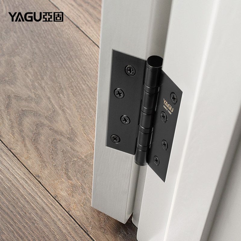 Yagu flat open hinge door wooden door hinge stainless steel hinge thick wooden door door mute 4 inch single piece