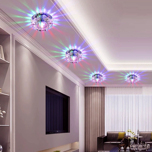 Светодиодное потолочное точечное освещение для гостиной, встраиваемый светодиодный потолочный светильник, кварц для коридора, лампа