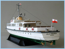 Paper model 1:100 Poland coast ferry night cruise cruise ship yacht super exquisite