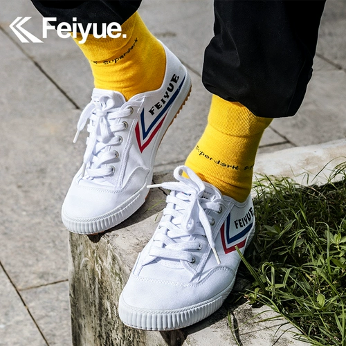 feiyue/飞跃 Тканевая спортивная обувь для влюбленных, белая обувь