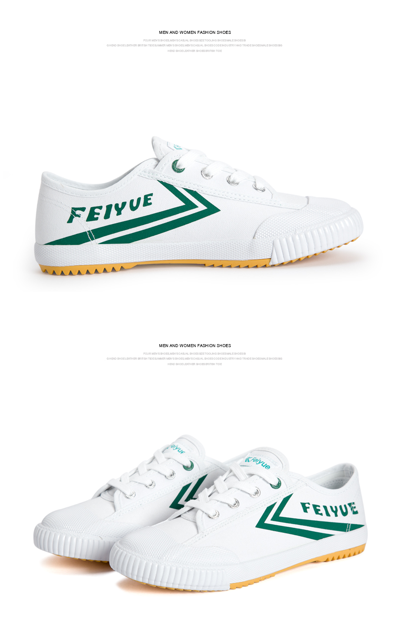Feiyue bước nhảy của phụ nữ Giày Shaolin nâng cấp mẫu giày vải theo dõi và giày lĩnh vực giày thể thao nam đôi giày nhỏ màu trắng phụ nữ giày converse trắng