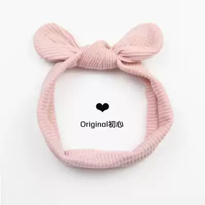 Baby hairband does not strangle the head Newborn princess soft head flower baby full moon pink headdress Baby girl year-old hair accessories