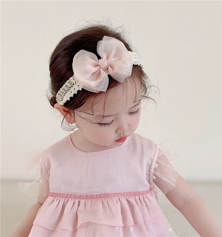 Baby Girl Princess Hair Band Infant Full Moon Bows — 5