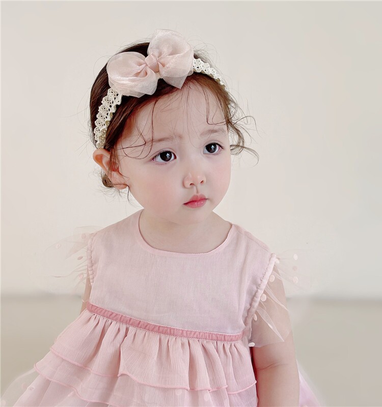 Baby Girl Princess Hair Band Infant Full Moon Bows — 7
