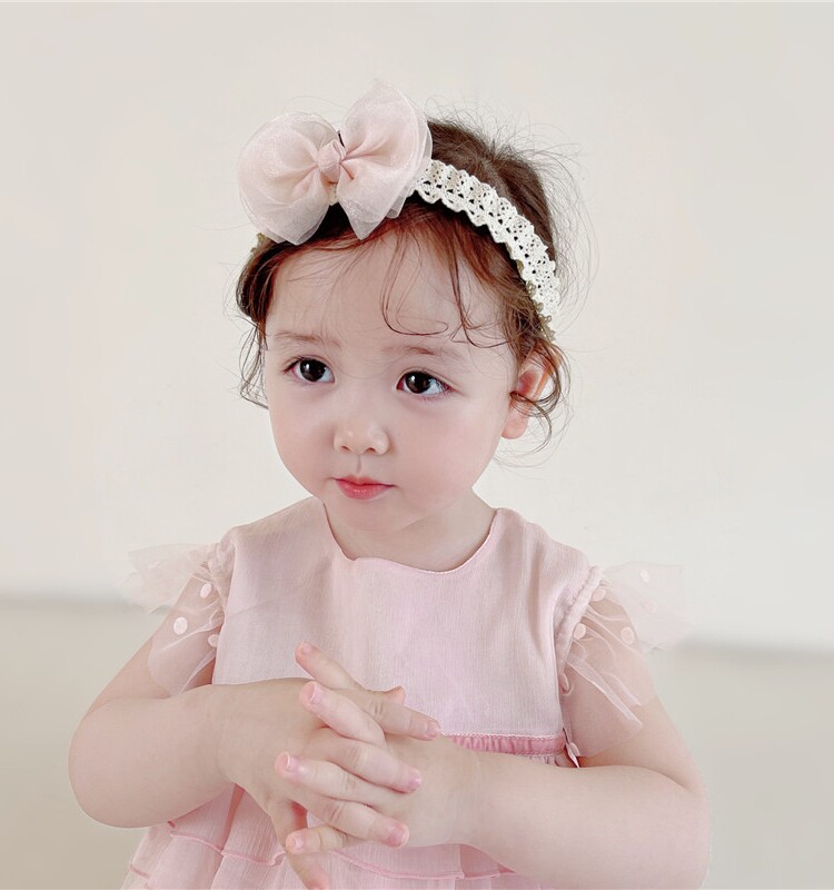 Baby Girl Princess Hair Band Infant Full Moon Bows — 4