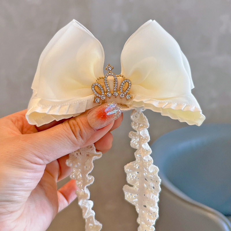 Baby Girl Princess Hair Band Infant Full Moon Bows — 7