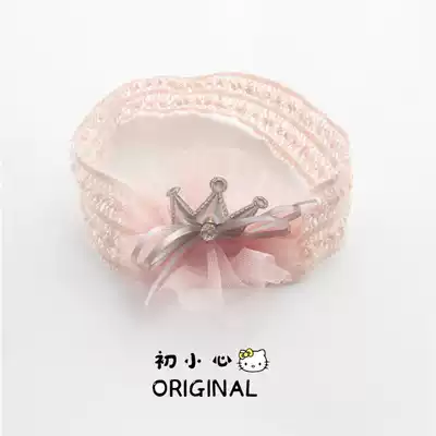 Korean version of baby hair belt girl princess crown 100 day headdress cute baby super bullet bow hair accessories